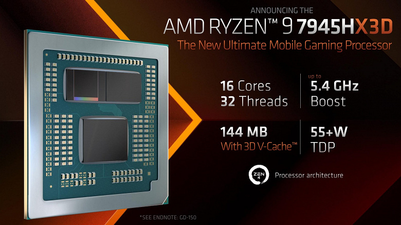 На что способен самый мощный мобильный процессор AMD? Уникальный Ryzen 9 7945HX3D впервые протестировали в Geekbench