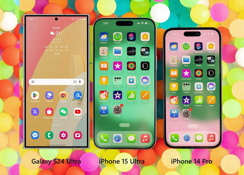 Samsung Galaxy S24 Ultra сравнили с iPhone 15 Ultra и iPhone 14 Pro