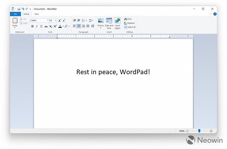 После 28 лет верной службы: Microsoft уничтожает ветерана Windows - текстовый редактор WordPad