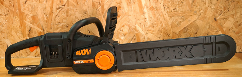 Обзор аккумуляторной цепной пилы Worx Nitro WG385E