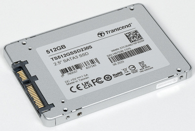 Тестирование SSD Transcend SSD230S 512 ГБ на контроллере Silicon Motion SM2259 с относительно медленной памятью