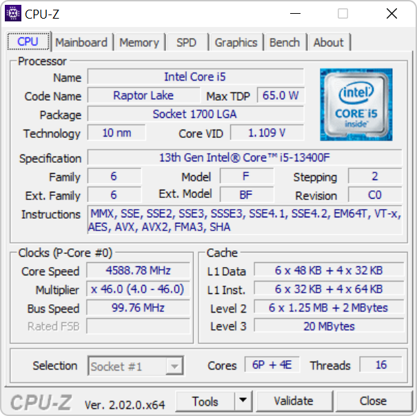 Тестирование бюджетного процессора Intel Core i5-13400F без встроенной графики для платформы LGA1700