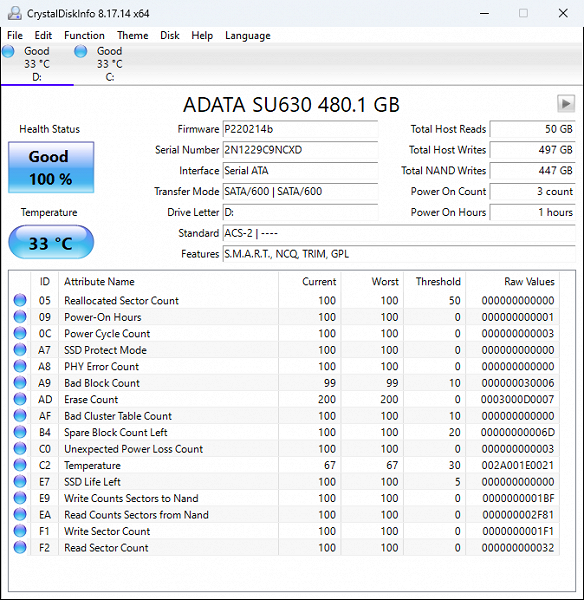 Тестирование бюджетных SSD Adata Ultimate SU630 480 ГБ и Patriot P220 512 ГБ