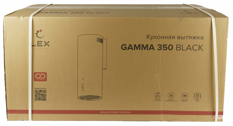 Обзор декоративной кухонной вытяжки Lex Gamma 350 Black