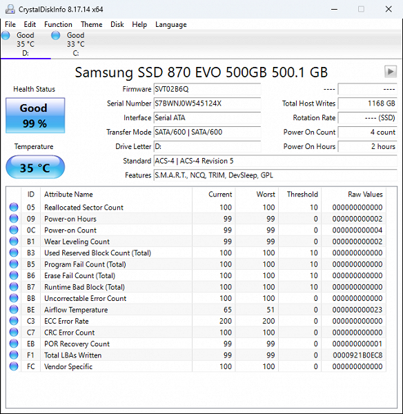 Тестирование топового в своем сегменте SATA SSD Samsung 870 Evo 500 ГБ