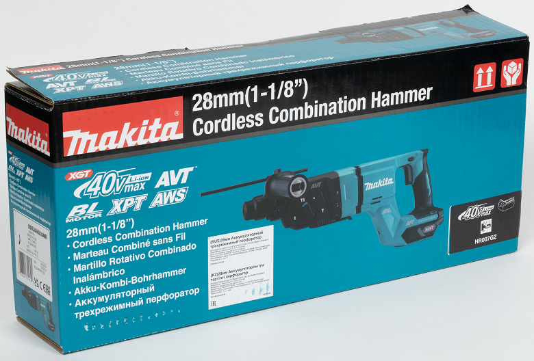 Обзор аккумуляторного перфоратора Makita HR007GZ с режимом долбления и Bluetooth