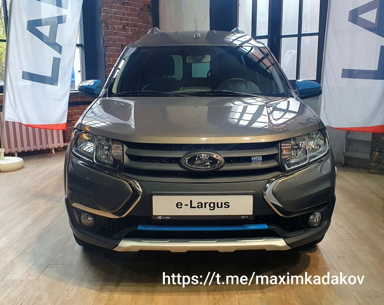 Lada e-Largus во всей красе: одну из первых «почти товарных» машин показали внутри и снаружи