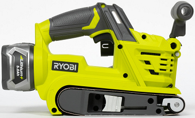 Обзор аккумуляторной ленточной шлифмашины Ryobi R18BS-0