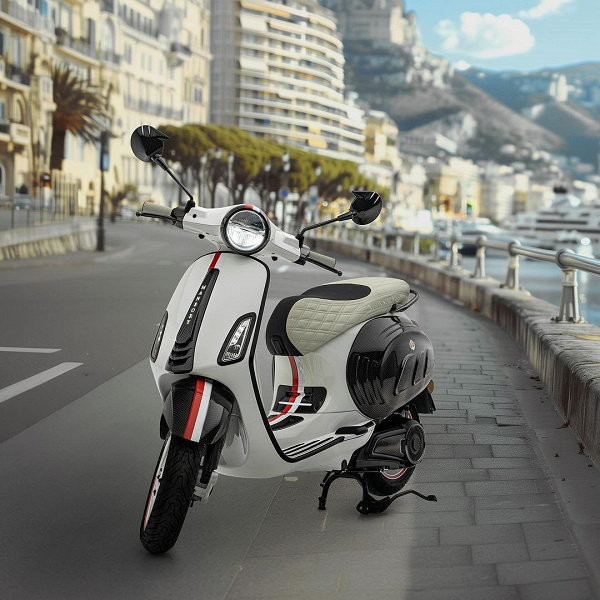 Представлен роскошный мопед Mansory Vespa Elettrica Monaco Edition, созданный в честь Mansory Ferrari 458 Spider Monaco Edition