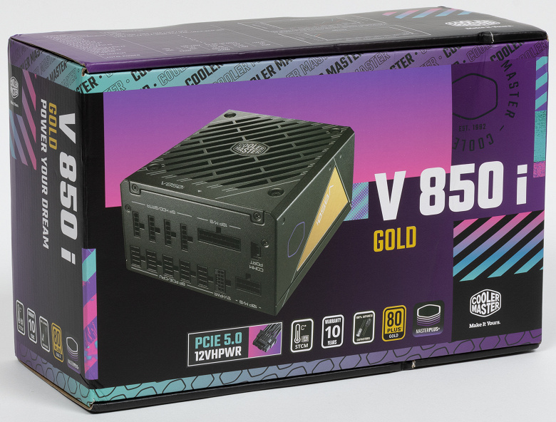 Обзор блока питания Cooler Master V850 Gold i Multi с разъемом 12VHPWR и управлением работой через фирменное ПО MasterPlus+