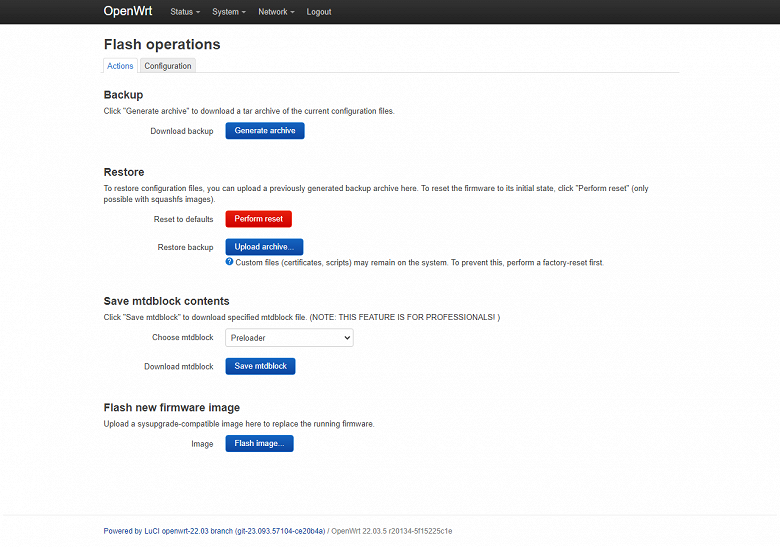 Краткое знакомство с прошивкой OpenWrt для беспроводных маршрутизаторов