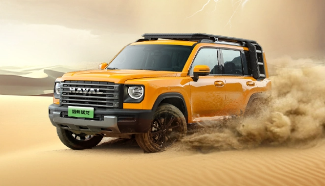 Это Haval Raptor 2024. Официальные изображения внедорожника в цветах Storm Yellow и Jiangnan Grey