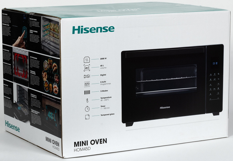 Обзор мини-печи Hisense HOM45D