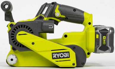 Обзор аккумуляторной ленточной шлифмашины Ryobi R18BS-0