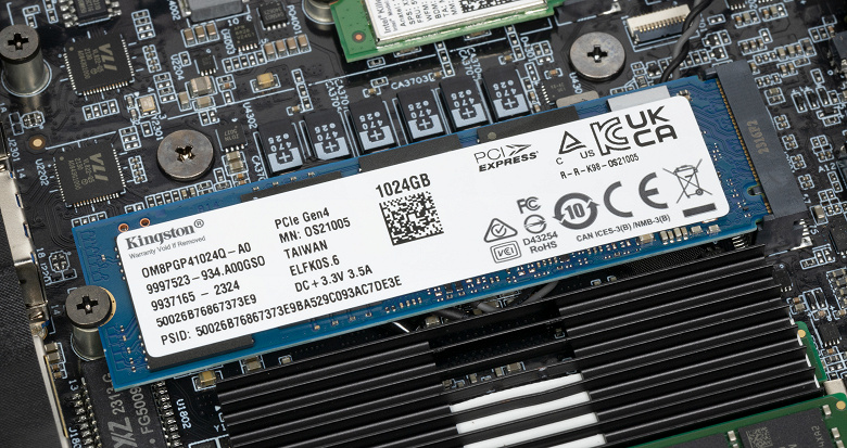 Тестирование недорогих OEM SSD Kingston OM8PGP41024Q 1 ТБ, Kingston OM8SEP4512N 512 ГБ, Micron 2450 512 ГБ и SSST CL5 1 ТБ