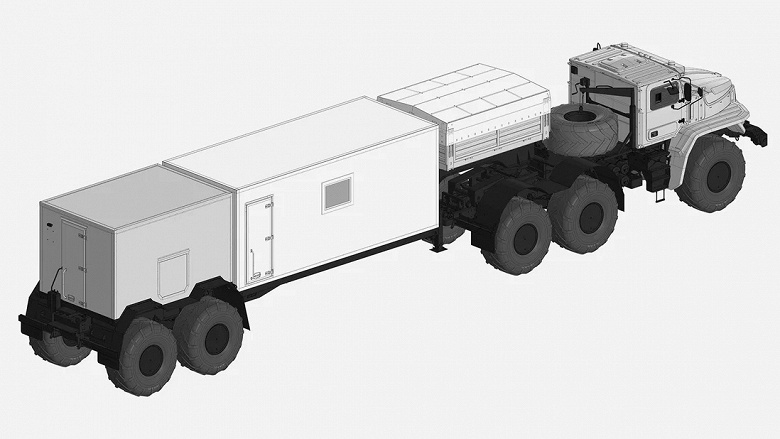 6 ведущих колес, привод даже в прицепе, работа при -50 градусах Цельсия и способность штурмовать брод глубиной 1,3 метра. «Урал» запатентовал арктический автопоезд