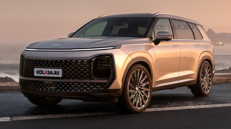 Это новый Hyundai Palisade 2025. Опубликованы первые качественные рендеры