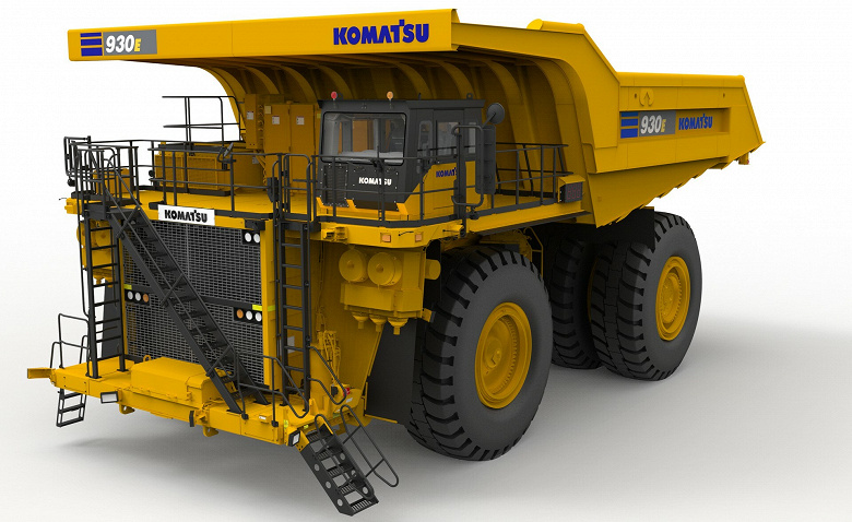 3500-сильный самосвал Komatsu будет питаться «батарейками» мощностью более 2 мегаватт. Его переведут на водород