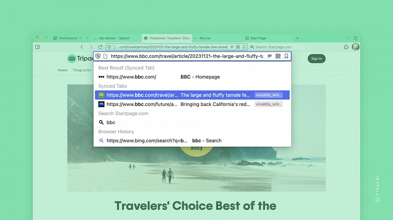 В альтернативном браузере Vivaldi большое обновление — панель сессий, полноценная синхронизация истории и многое другое