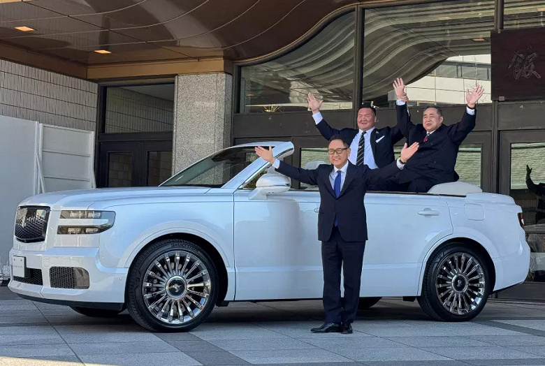 Люксовый внедорожник Toyota Century превратили в кабриолет. Такая машина построена в единственном экземпляре