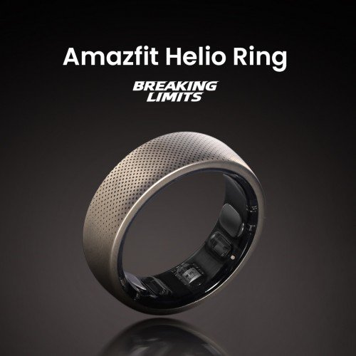 Это почти как умные часы, надетые на палец. Представлено умное кольцо Amazfit Helio Ring