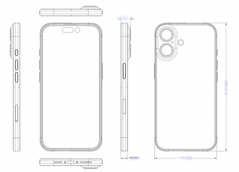 iPhone X, перезагрузка? Появились чертежи и основанные на них рендеры iPhone 16