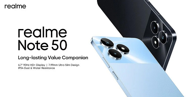 Первый Note от Realme. Представлен Realme Note 50, и он стоит всего 65 долларов