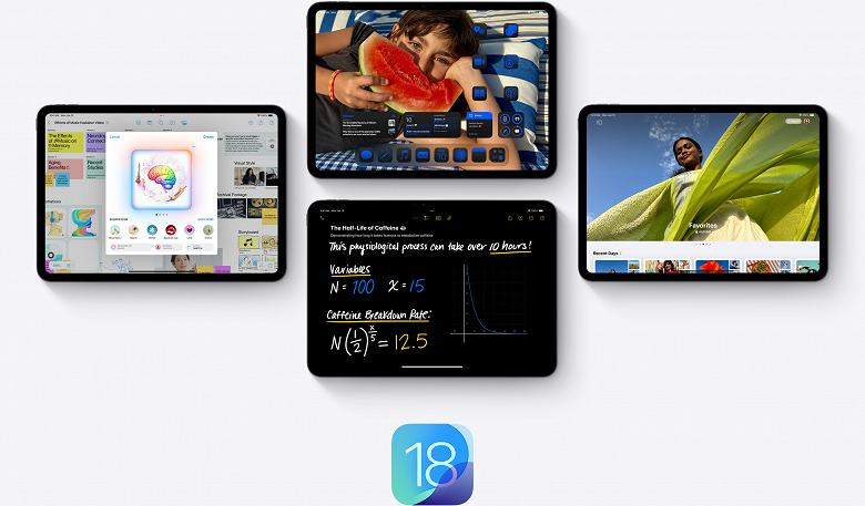 Apple представила iPadOS 18 с долгожданным встроенным калькулятором