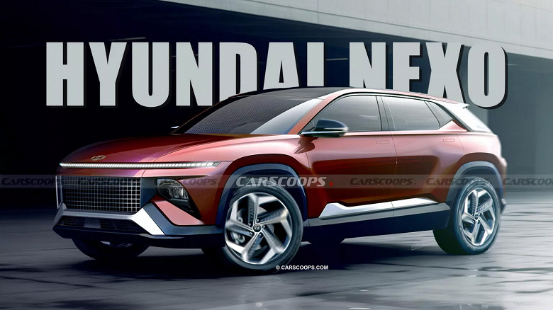 Hyundai Nexo 2026 с принципиально новой силовой установкой: первое качественное изображение и первые подробности