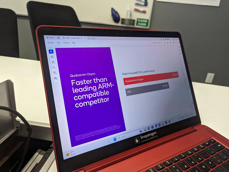 Неужели Windows-ПК с Arm действительно будут на уровне MacBook? SoC Snapdragon X Elite на 21% быстрее Apple M3