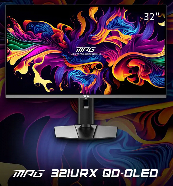 32 дюйма, QD-OLED, 240 Гц, 4K, 0,03 мс, 10 бит и множество портов. MSI MPG 321URX поступил в продажу