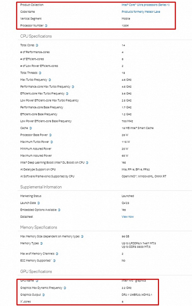 Расследование показало: Intel изменила параметры одного из процессоров Core Ultra после анонса. У Core Ultra 5 135H стало больше ядер в iGPU