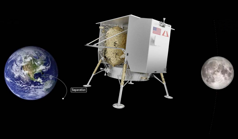 Лунный модуль Peregrine сгорит в атмосфере Земли