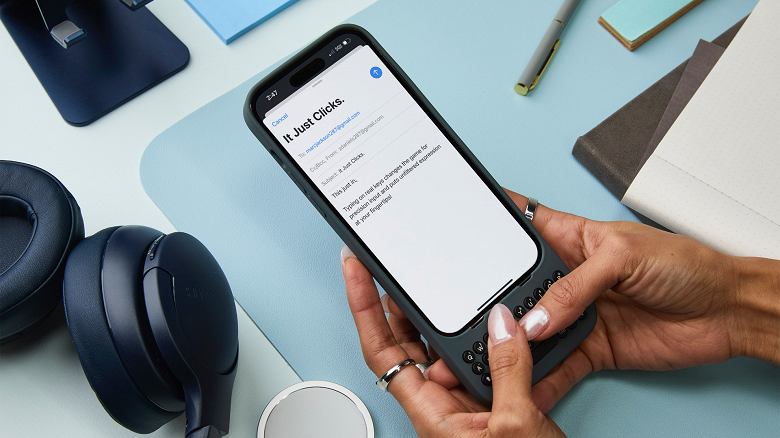 Физическая клавиатура для iPhone 14 Pro, 15 Pro или 15 Pro Max. Представлен уникальный чехол Clicks