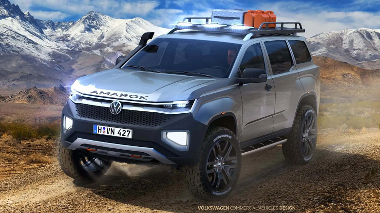 Так мог выглядеть новый Volkswagen Amarok. Шеф-дизайнер Volkswagen Commercial Vehicles показал рендер отменённого внедорожника