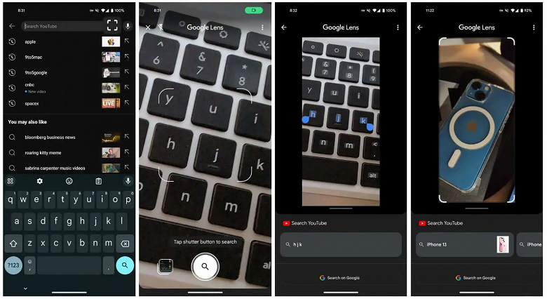 YouTube интегрировали с Google Lens: искать ролики можно, наведя камеру на объект