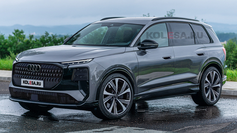 Огромный Audi Q9 для конкуренции с BMW X7 и Mercedes GL/GLS впервые показали на рендерах