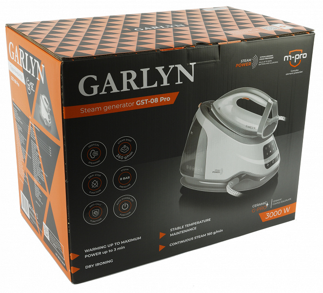 Обзор парогенератора Garlyn GST-08 Pro: эффективно и легко отпарит деликатные и натуральные ткани