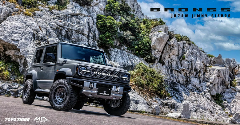 Две легенды: Suzuki Jimny сделали похожим на Ford Bronco