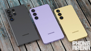 Galaxy S24, Galaxy S24 Plus и Galaxy S24 Ultra показали на новых рендерах в разных цветах