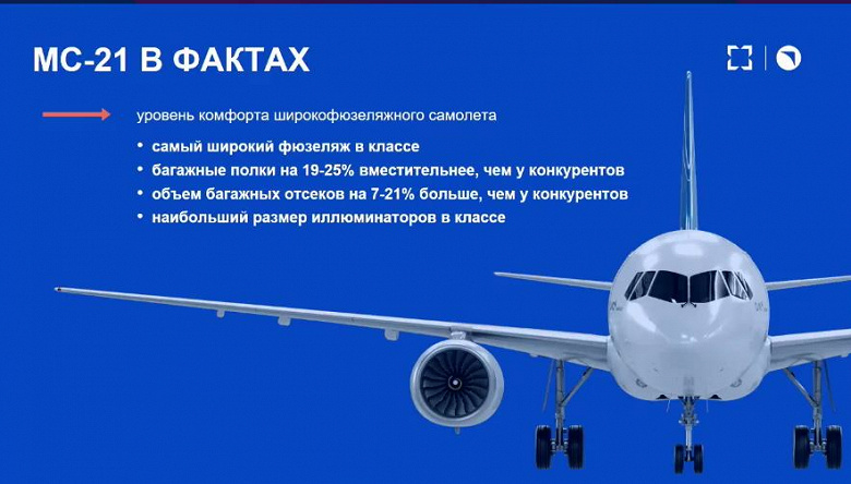 «Яковлев» рассказал, чем российский МС-21 лучше самолётов Airbus A320 и Boeing 737