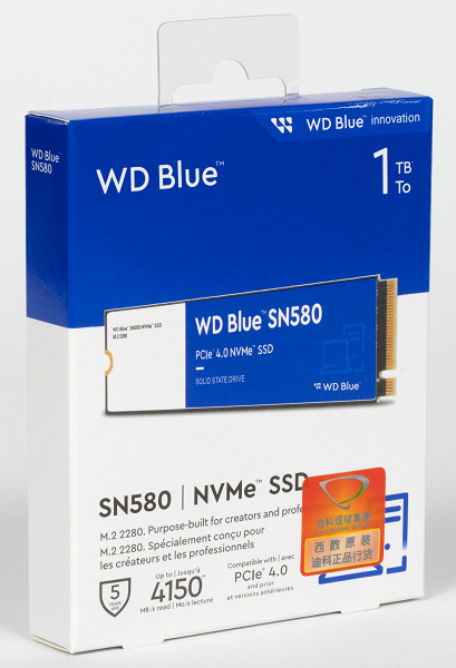 Тестирование SSD WD Blue SN580 1 ТБ с поддержкой PCIe Gen4, почти точной копии WD Black SN770