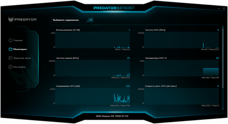 Обзор видеокарты Acer Predator Bifrost AMD Radeon RX 7800 XT OC (16 ГБ)