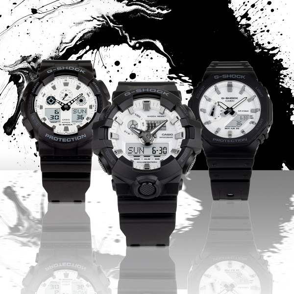 Представлены часы Casio G-Shock Black and White Collection