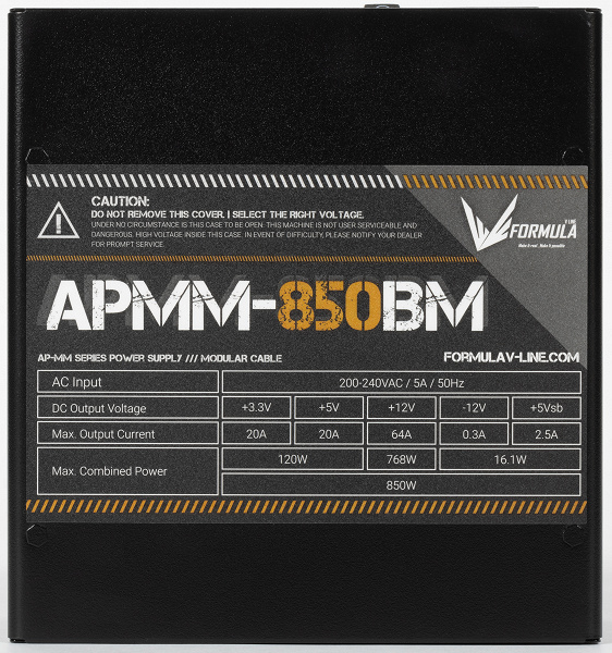 Обзор блока питания Formula V Line APMM-850BM